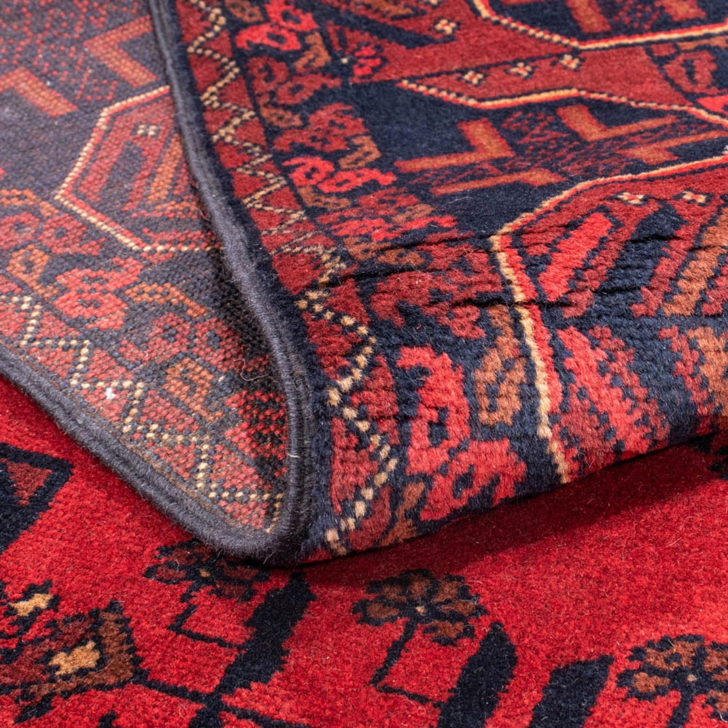Tappeto afgano - Kunduz - 184 x 127 cm - rosso