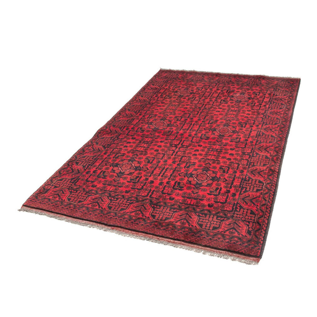 Tappeto afgano - Kunduz - 187 x 122 cm - rosso