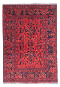Tappeto afgano - Kunduz - 151 x 103 cm - rosso