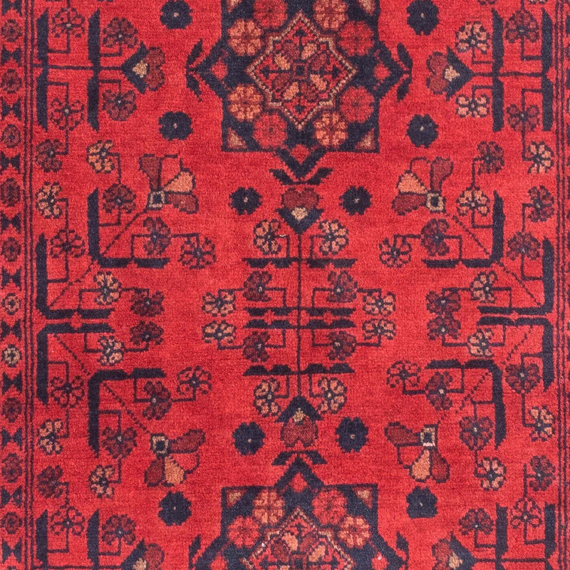 Tappeto afgano - Kunduz - 151 x 103 cm - rosso