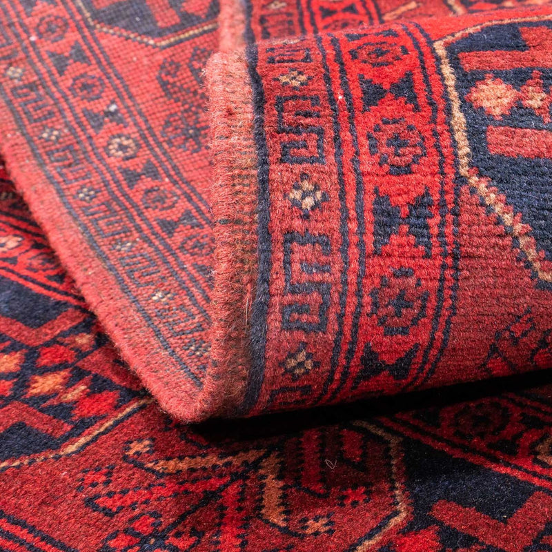 Tappeto afgano - Kunduz - 151 x 103 cm - rosso