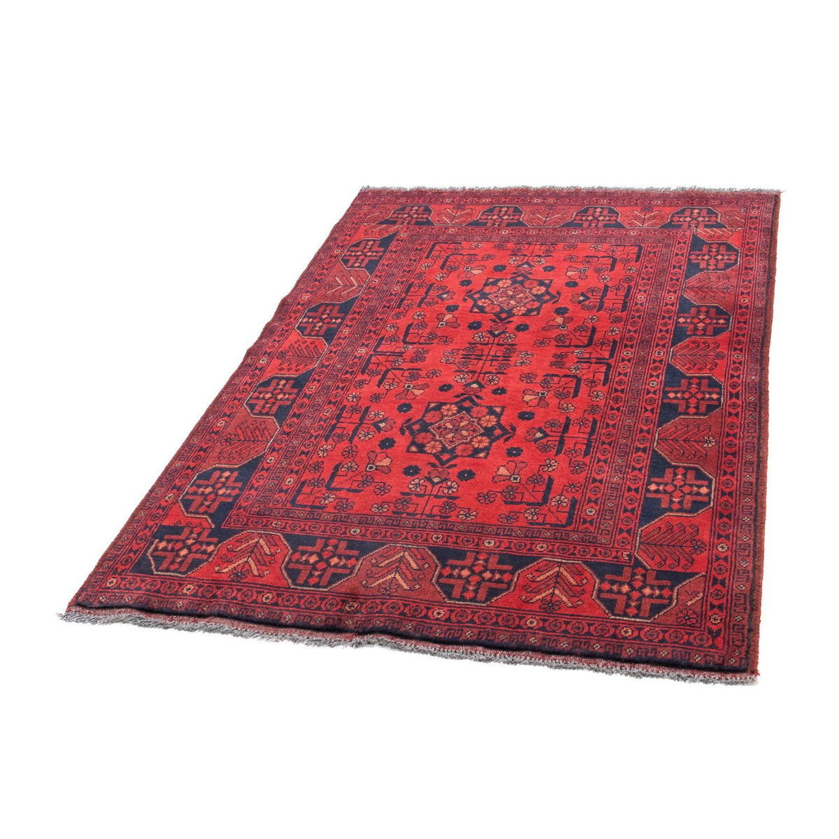 Tappeto afgano - Kunduz - 151 x 103 cm - rosso