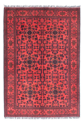 Tappeto afgano - Kunduz - 149 x 103 cm - rosso scuro
