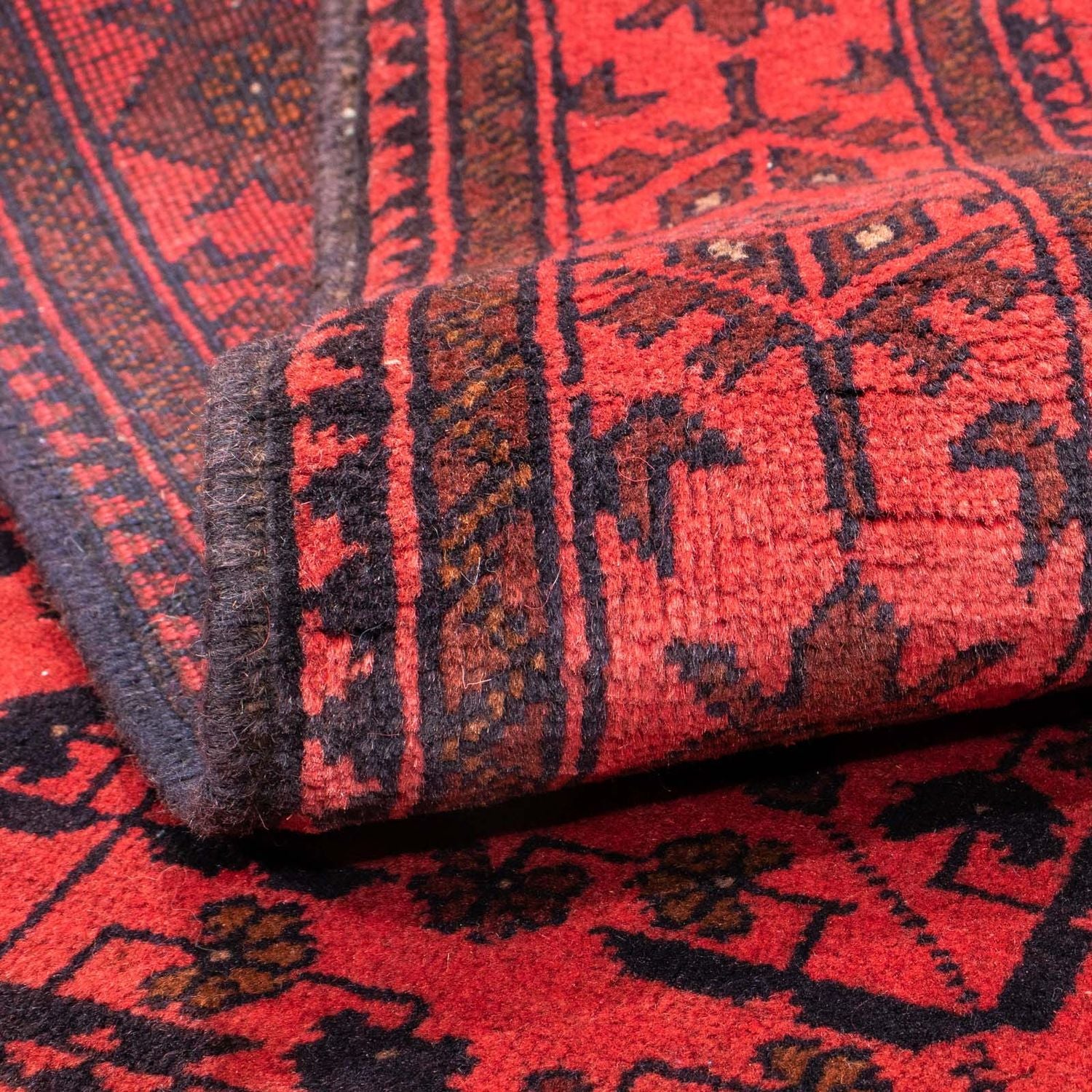 Tappeto afgano - Kunduz - 149 x 103 cm - rosso scuro
