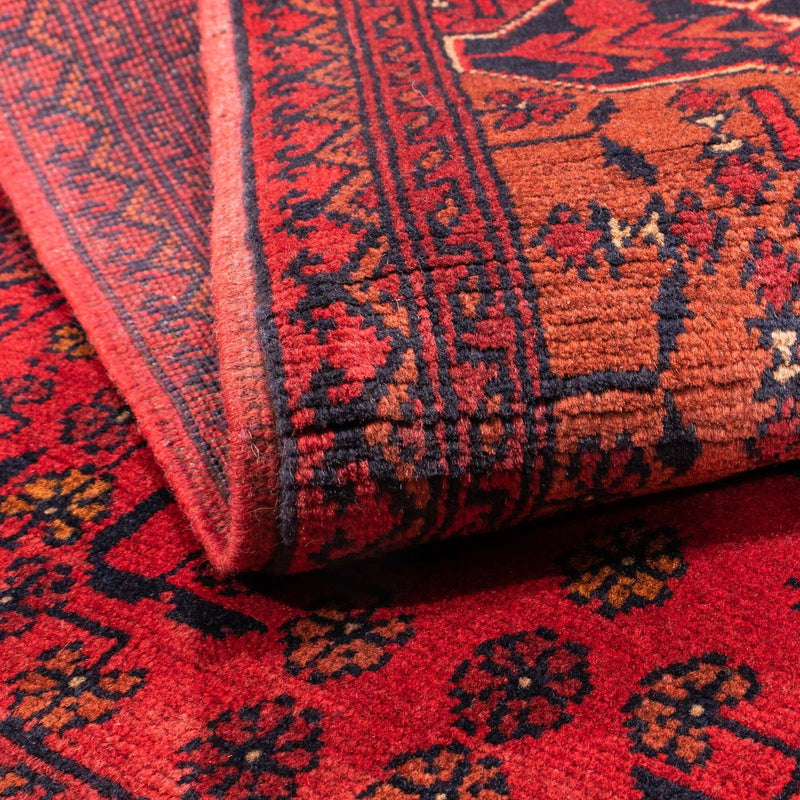 Tappeto afgano - Kunduz - 145 x 103 cm - rosso scuro