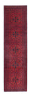 Tappeto corsia Tappeto afgano - Kunduz - 288 x 80 cm - rosso scuro