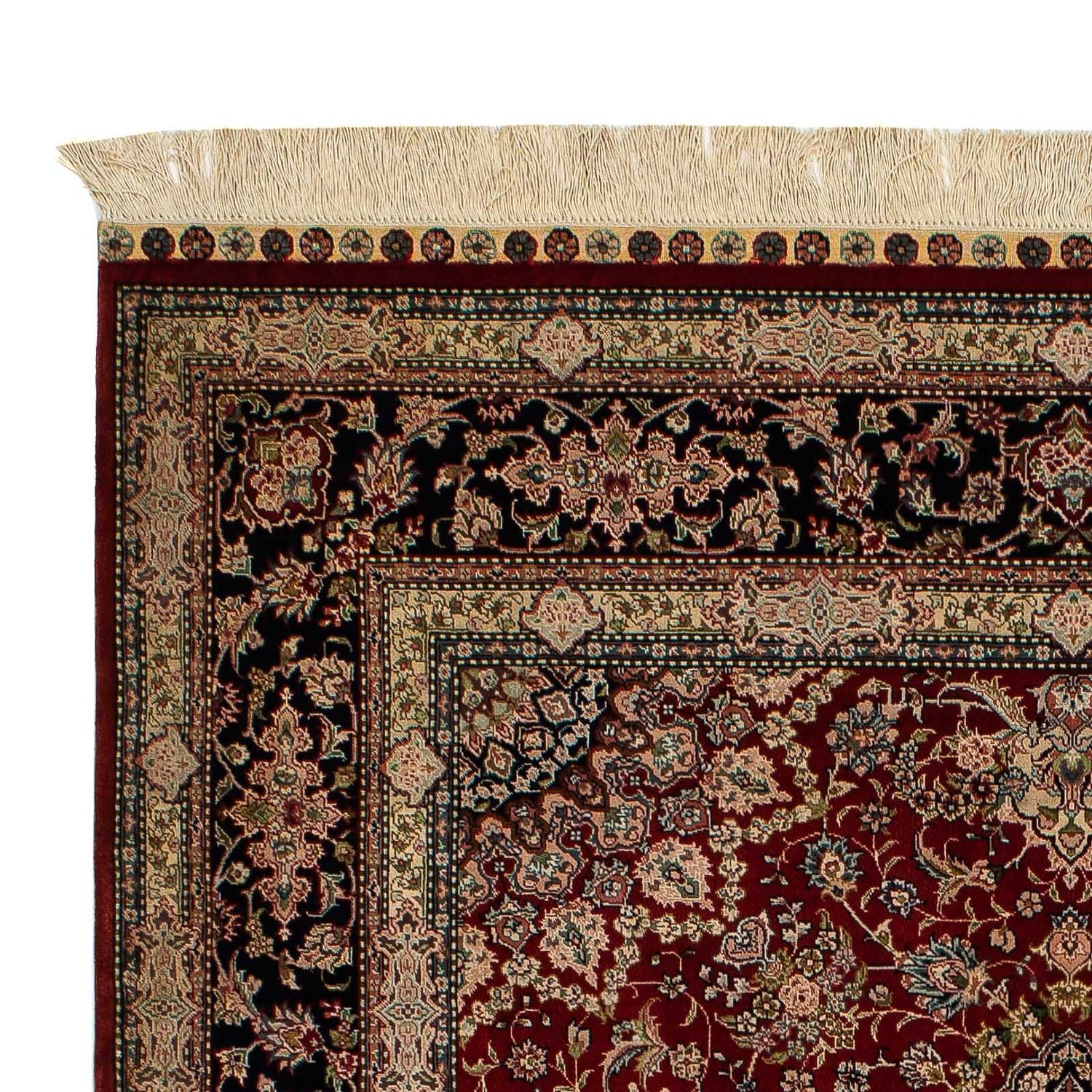 Tappeto di seta - seta cinese - 183 x 122 cm - rosso scuro