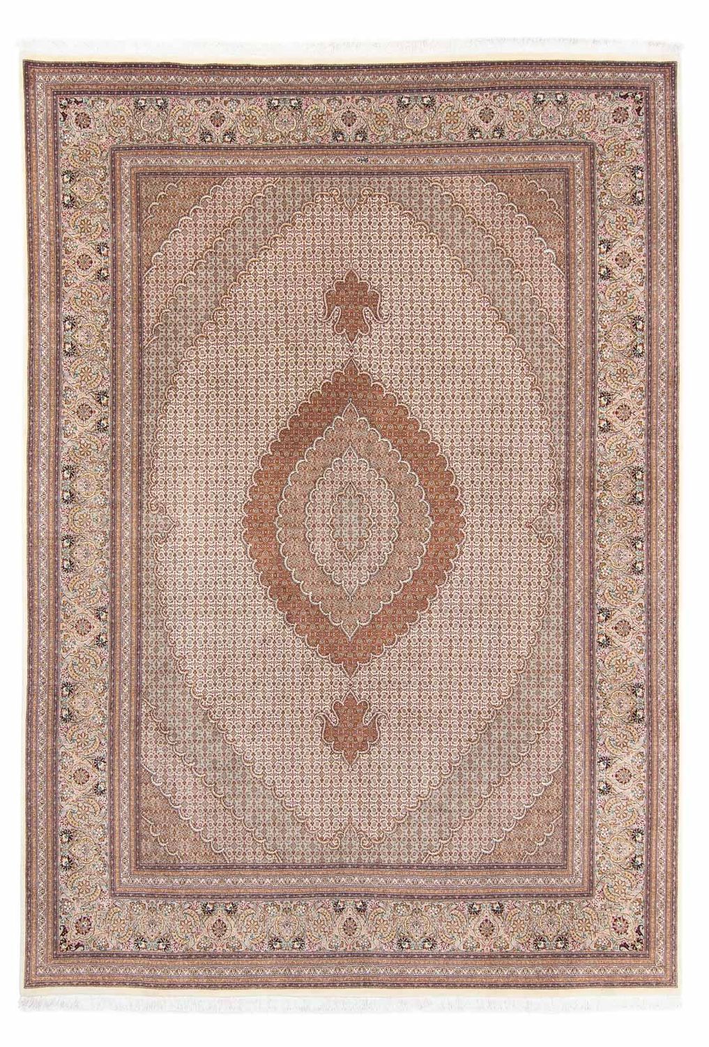 Tappeto Persero - Tabriz - 363 x 250 cm - marrone chiaro