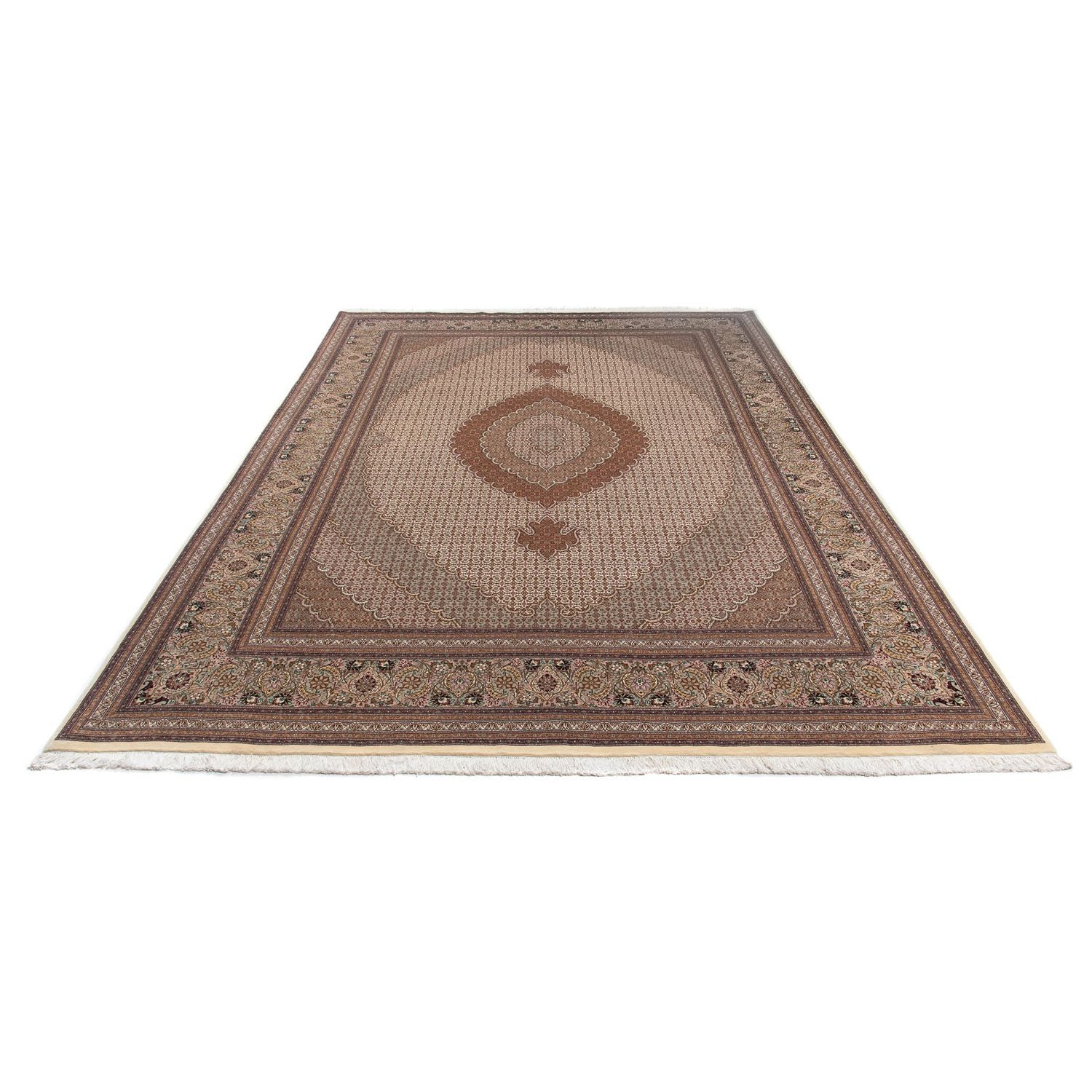 Tappeto Persero - Tabriz - 363 x 250 cm - marrone chiaro