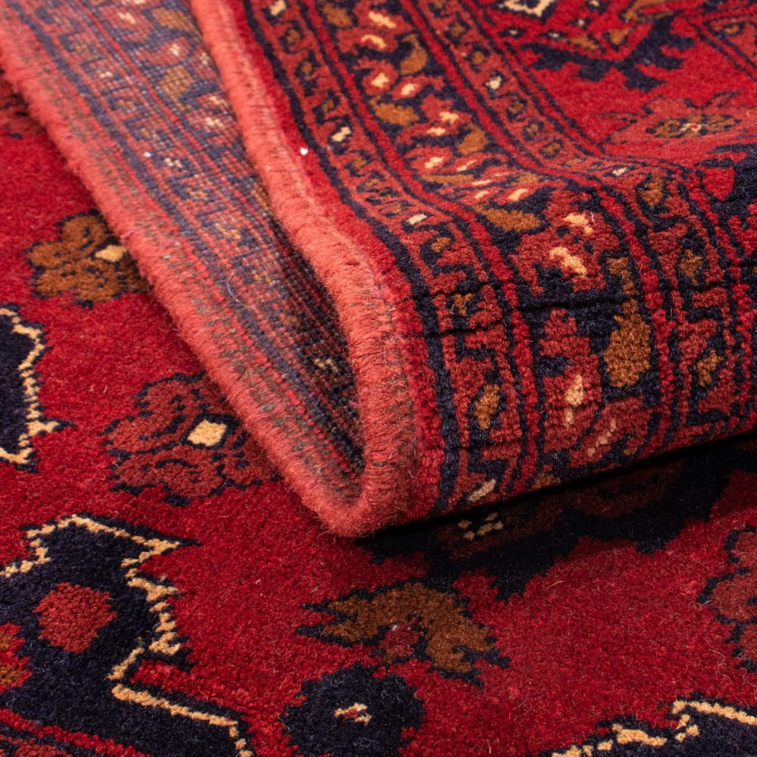 Tappeto afgano - Kunduz - 200 x 120 cm - rosso