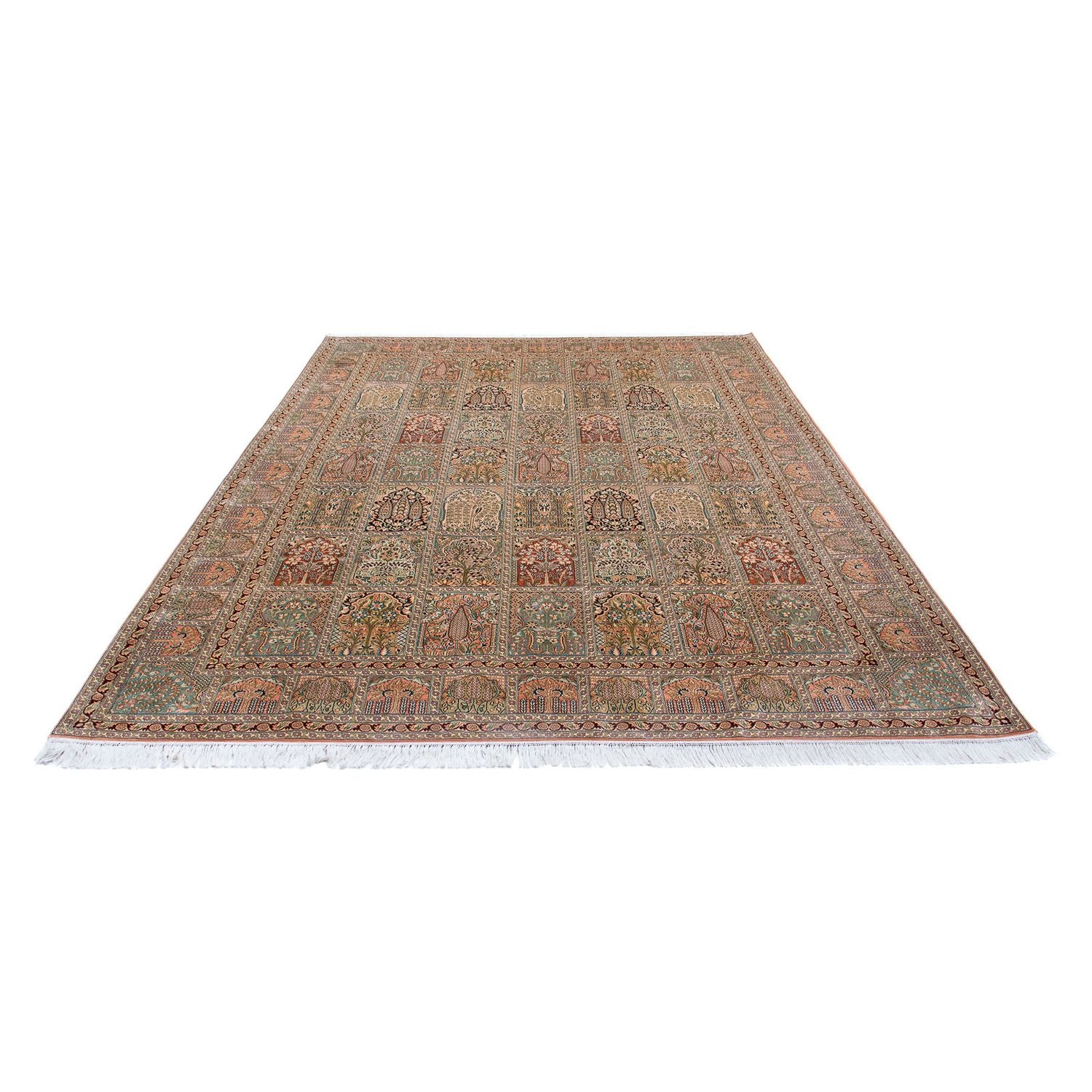 Tappeto di seta - Seta del Kashmir - 336 x 251 cm - multicolore