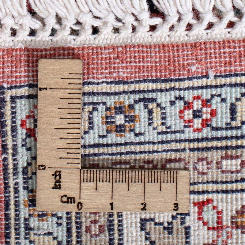 Tappeto corsia Tappeto di seta - Seta del Kashmir - 179 x 64 cm - rosso scuro