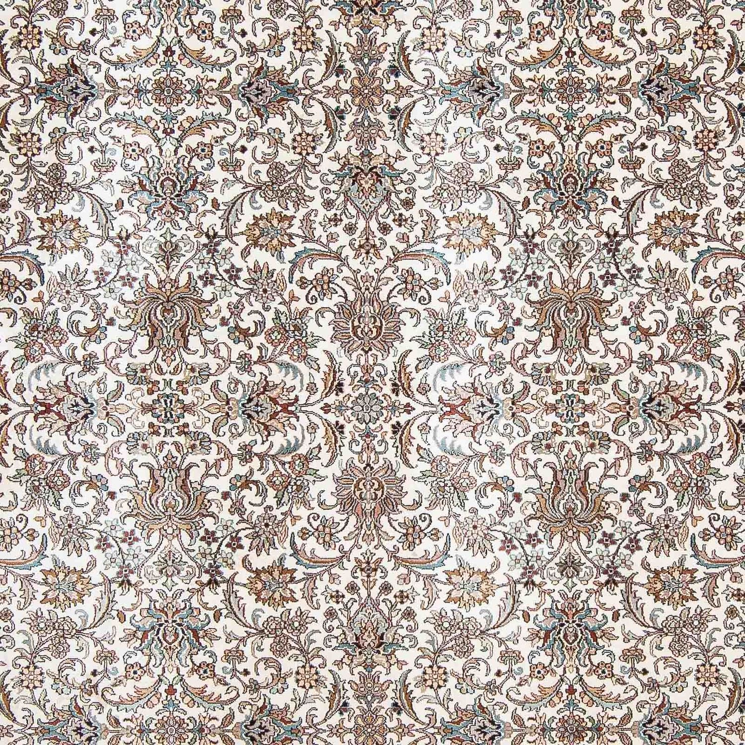 Tappeto di seta - Seta del Kashmir quadrato  - 246 x 243 cm - beige