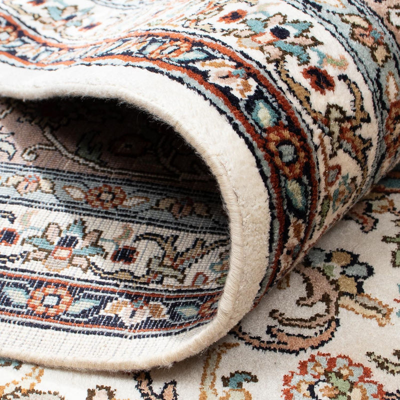 Tappeto di seta - Seta del Kashmir quadrato  - 246 x 243 cm - beige