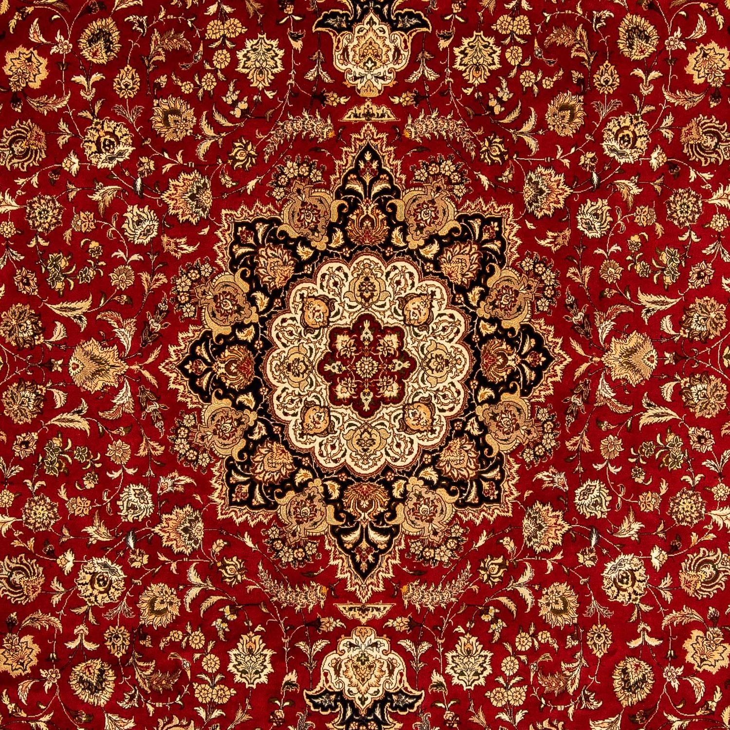 Tappeto Persero - Tabriz - Reale - 350 x 245 cm - rosso scuro