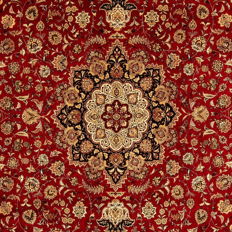 Tappeto Persero - Tabriz - Reale - 350 x 245 cm - rosso scuro