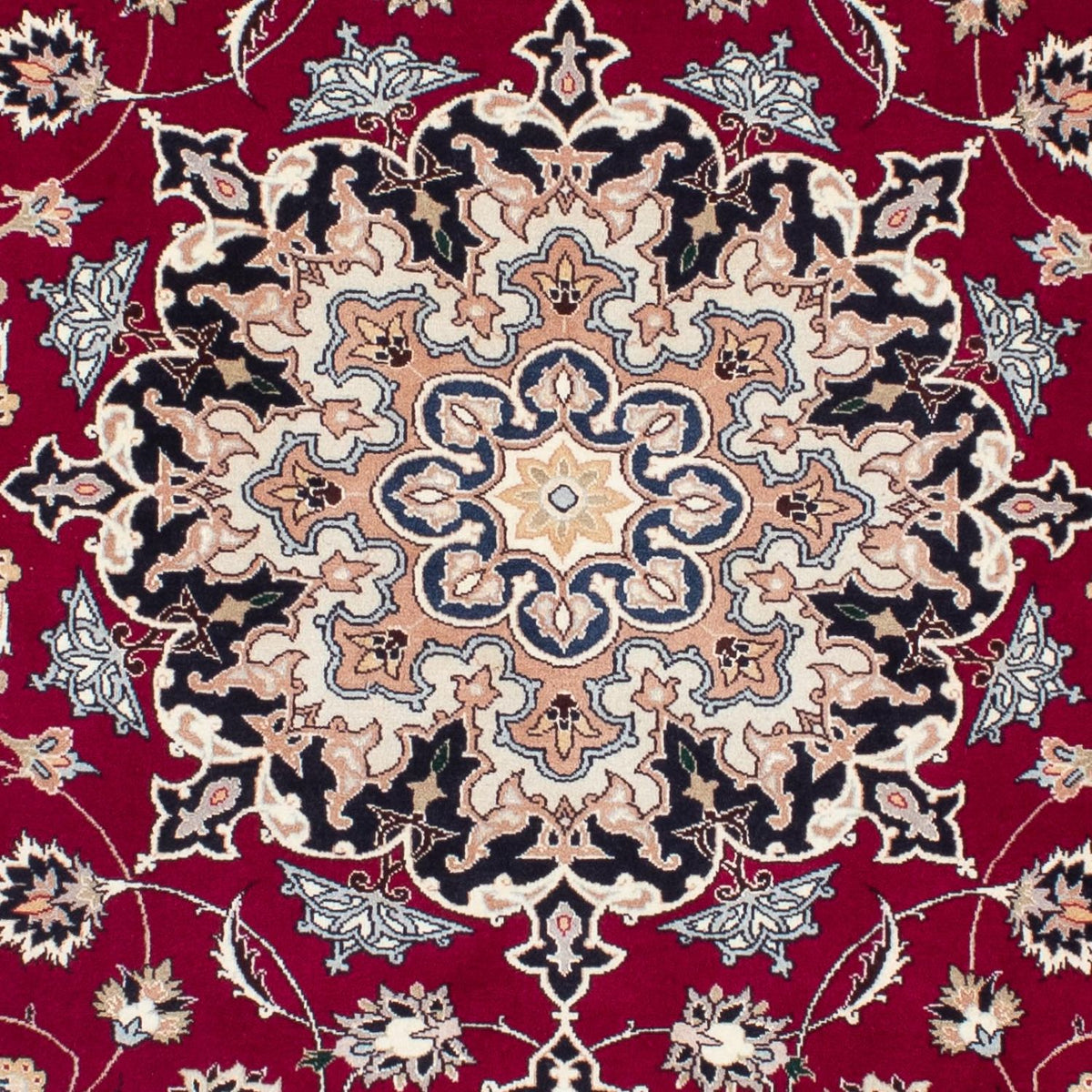 Tappeto Persero - Tabriz - Reale - 204 x 153 cm - rosso scuro