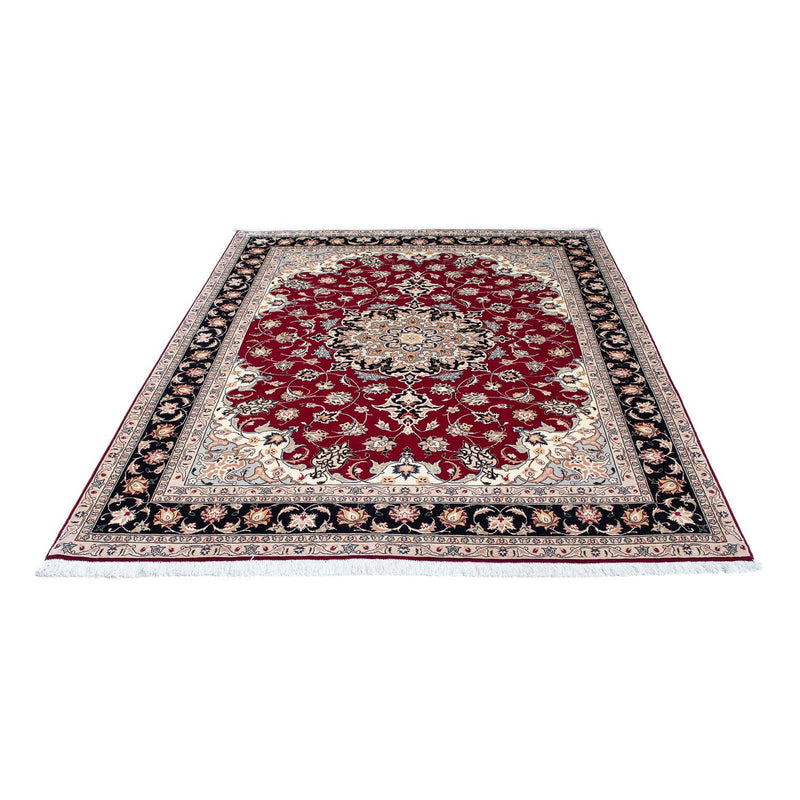 Tappeto Persero - Tabriz - Reale - 204 x 153 cm - rosso scuro