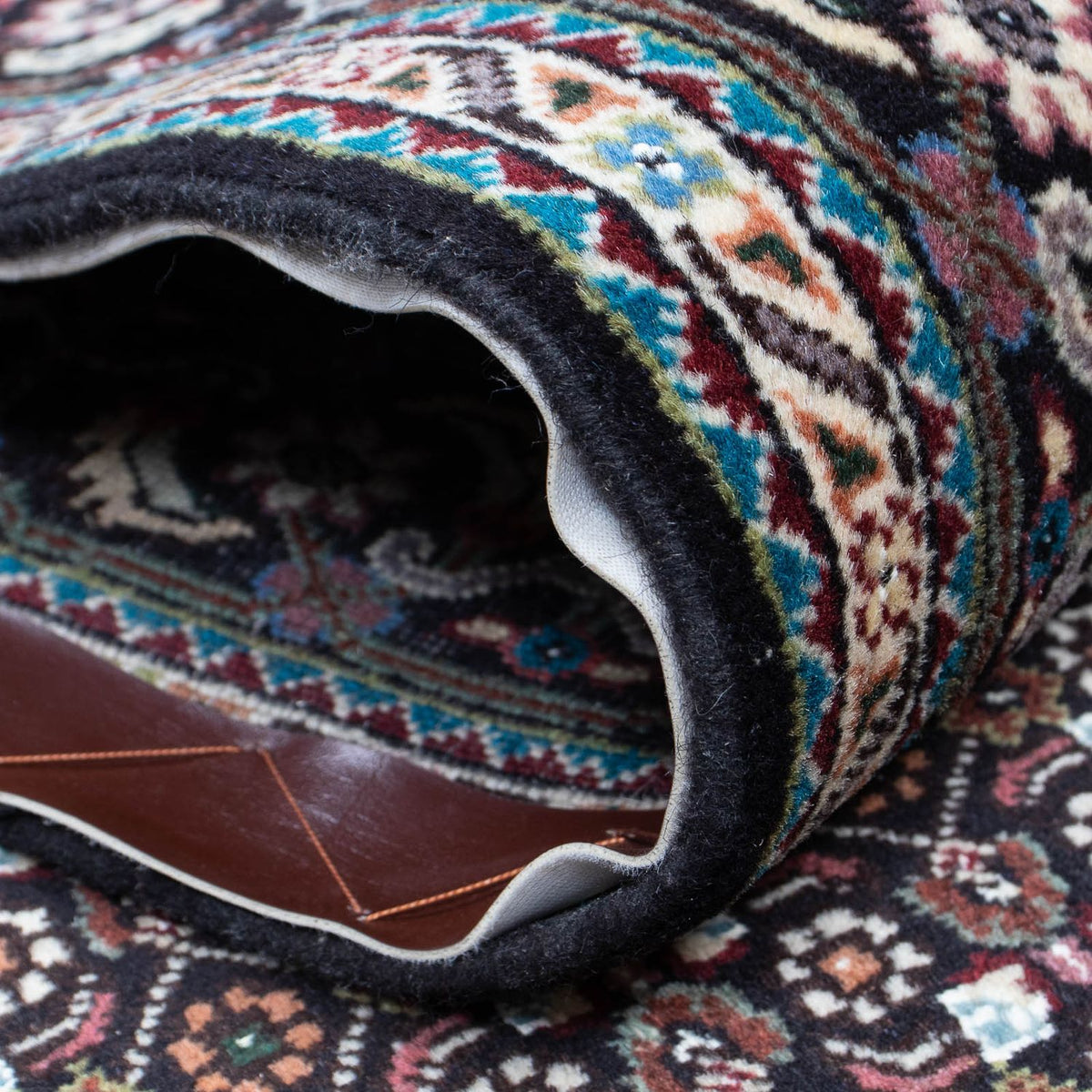 Tappeto corsia Tappeto Persero - Tabriz - 391 x 76 cm - grigio