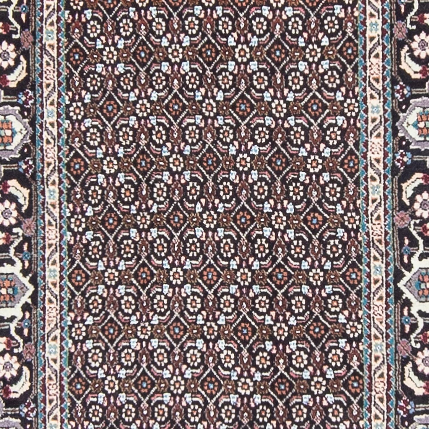 Tappeto corsia Tappeto Persero - Tabriz - 388 x 77 cm - grigio