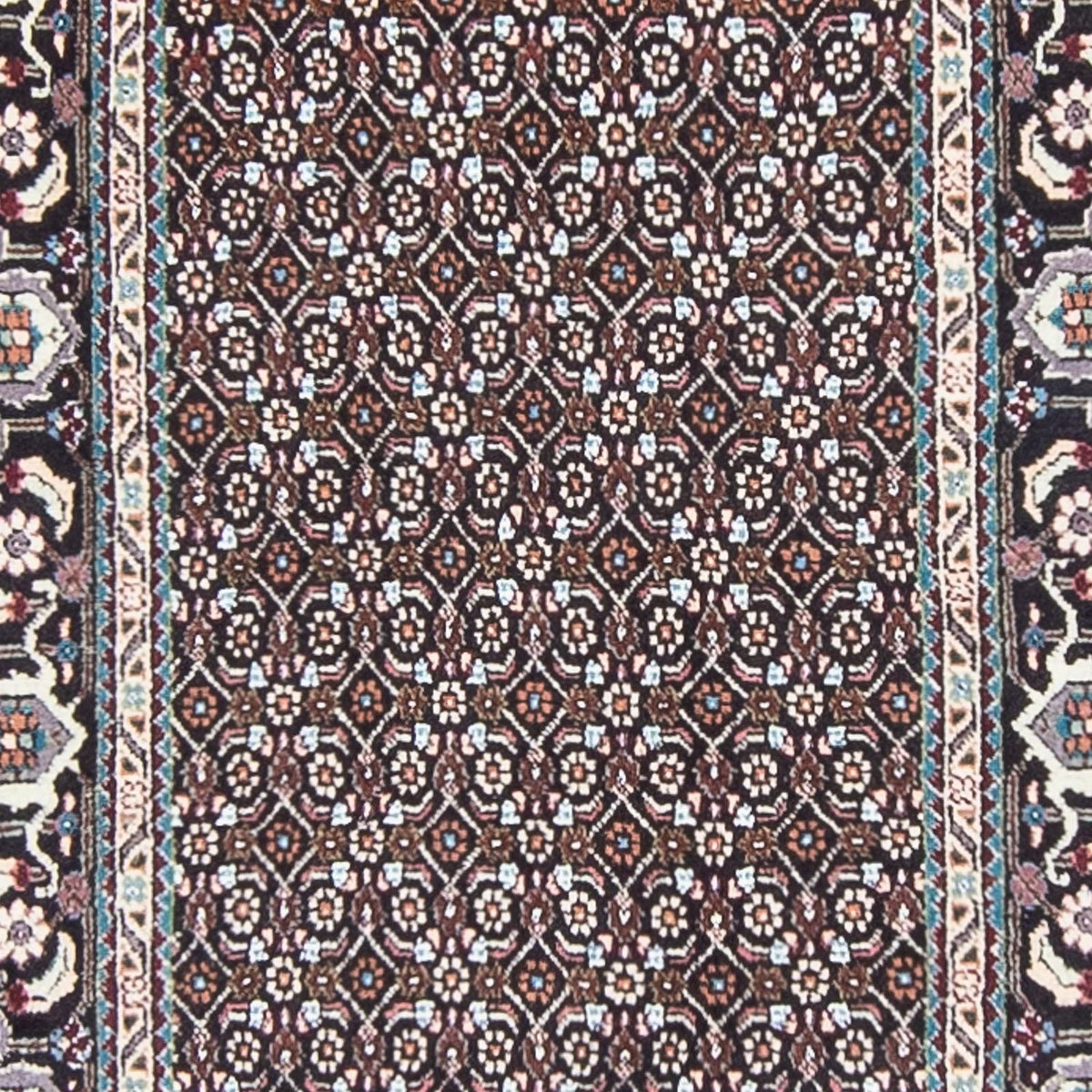 Tappeto corsia Tappeto Persero - Tabriz - 388 x 77 cm - grigio