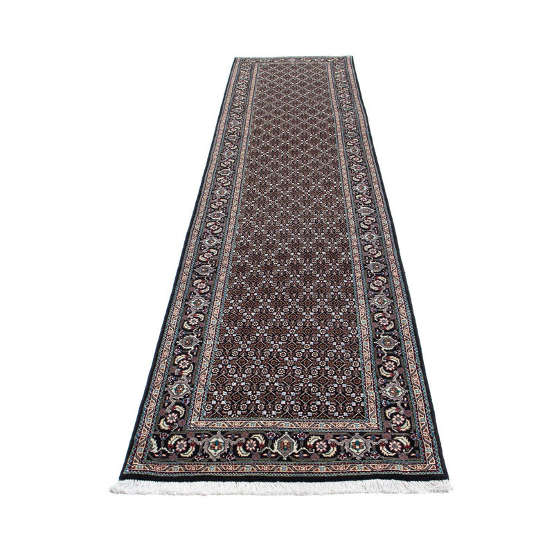 Tappeto corsia Tappeto Persero - Tabriz - 389 x 74 cm - grigio