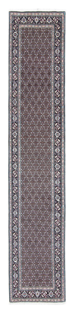 Tappeto corsia Tappeto Persero - Tabriz - 390 x 75 cm - grigio