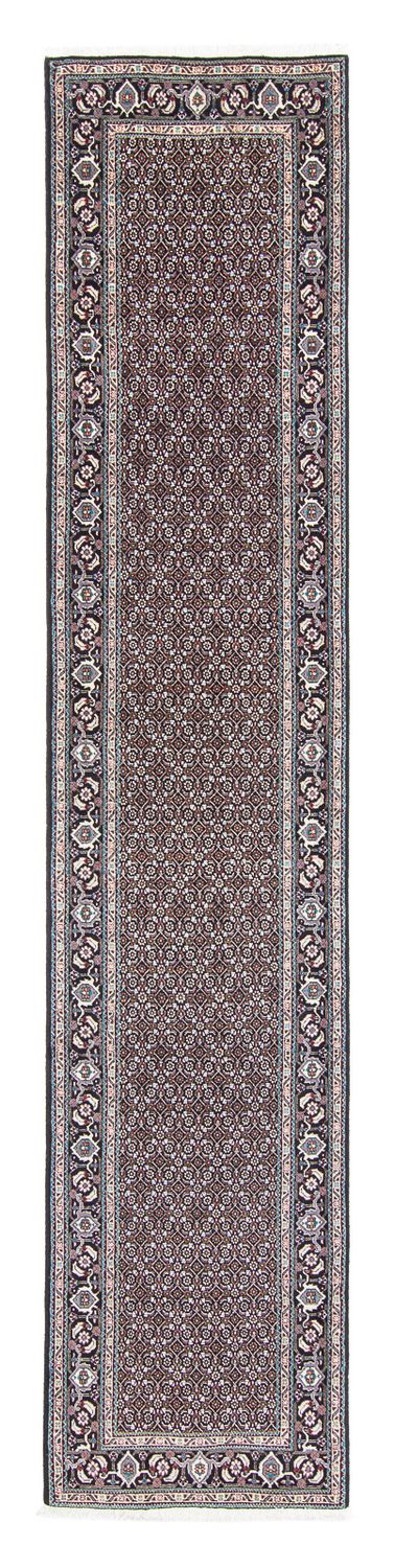 Tappeto corsia Tappeto Persero - Tabriz - 390 x 74 cm - grigio