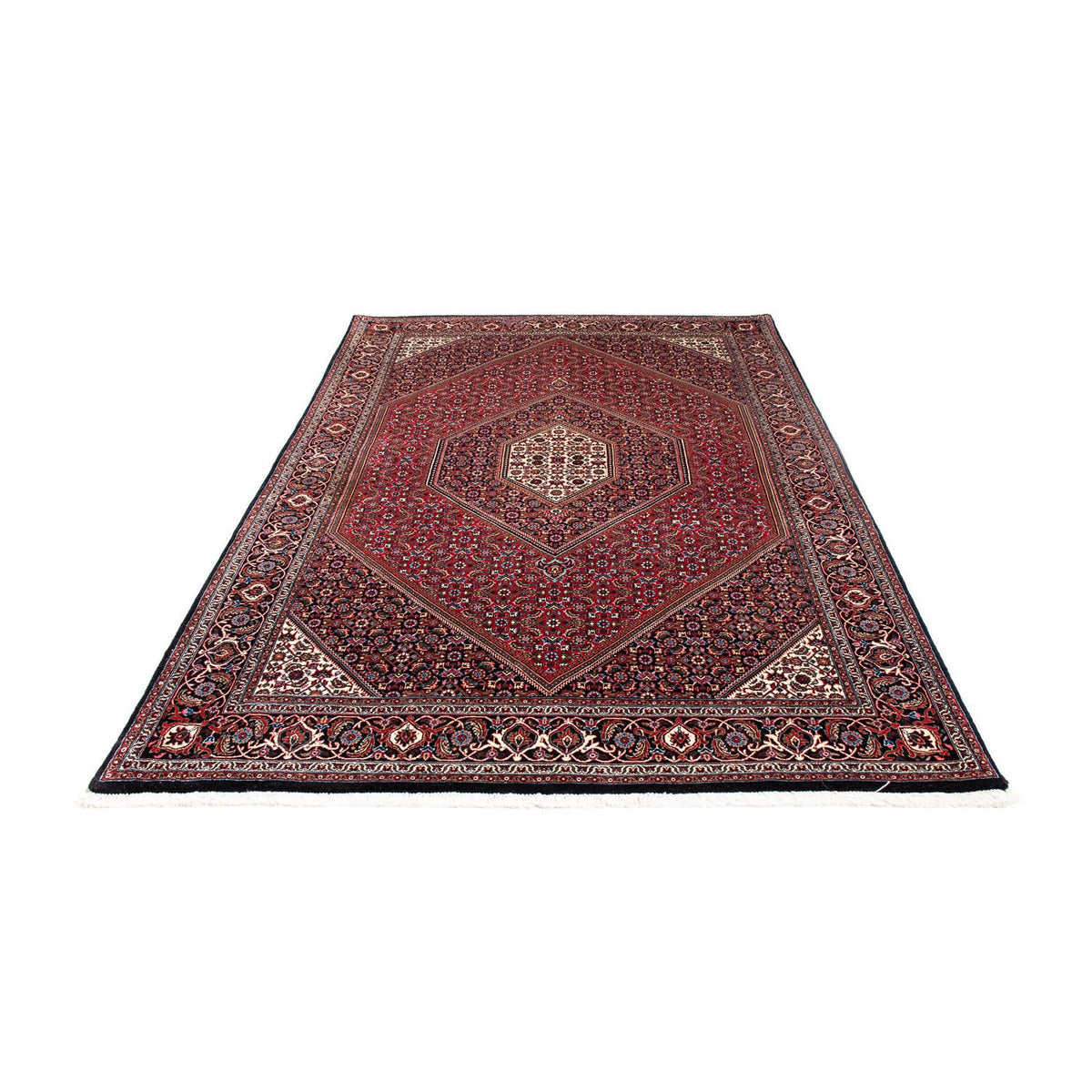 Tappeto Persero - Bidjar - 248 x 148 cm - rosso scuro
