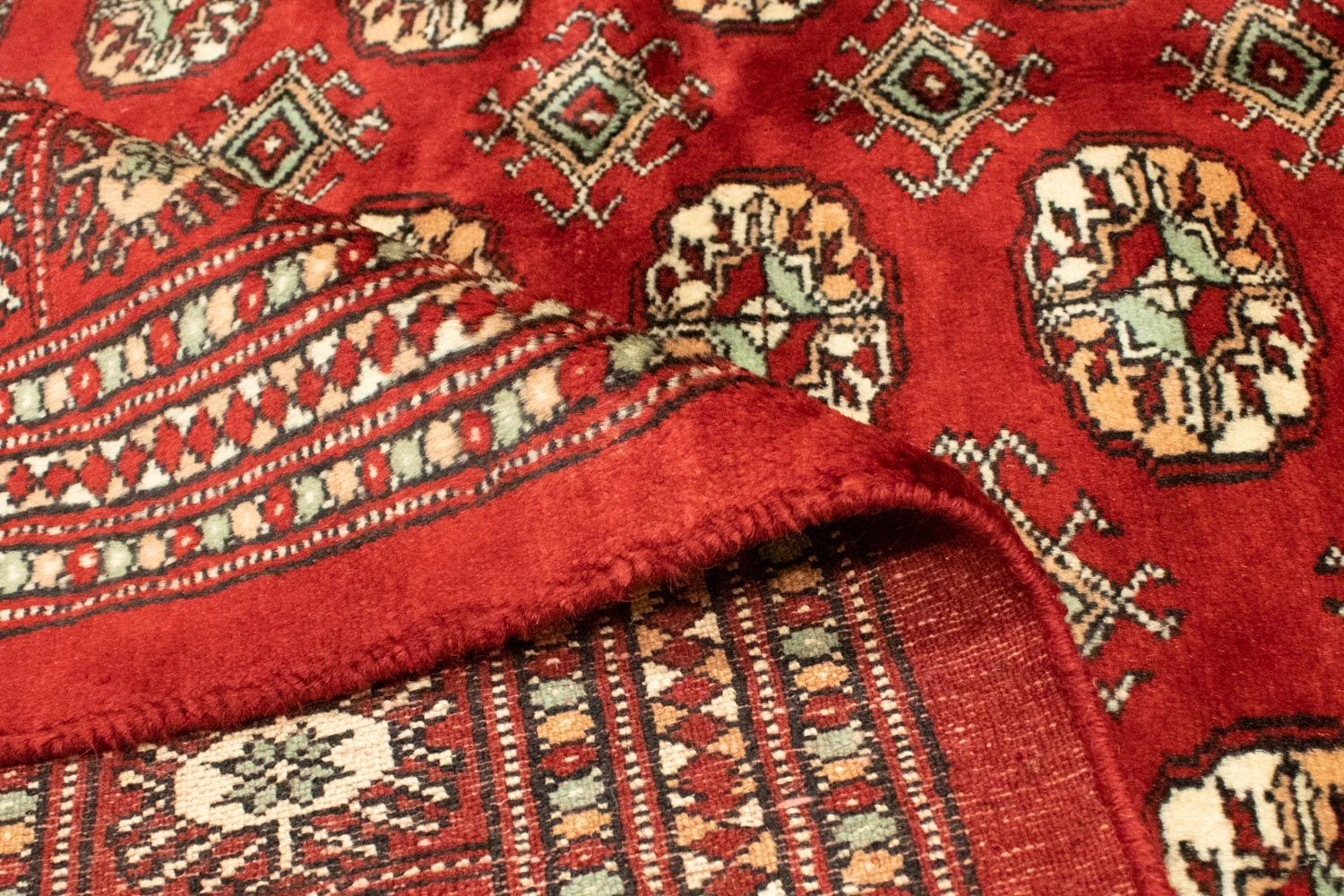 Tappeto afgano - Bukhara - 223 x 149 cm - rosso