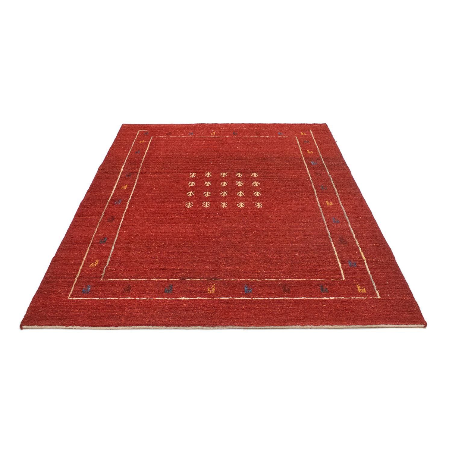 Tappeto Gabbeh - Persero - 194 x 146 cm - rosso