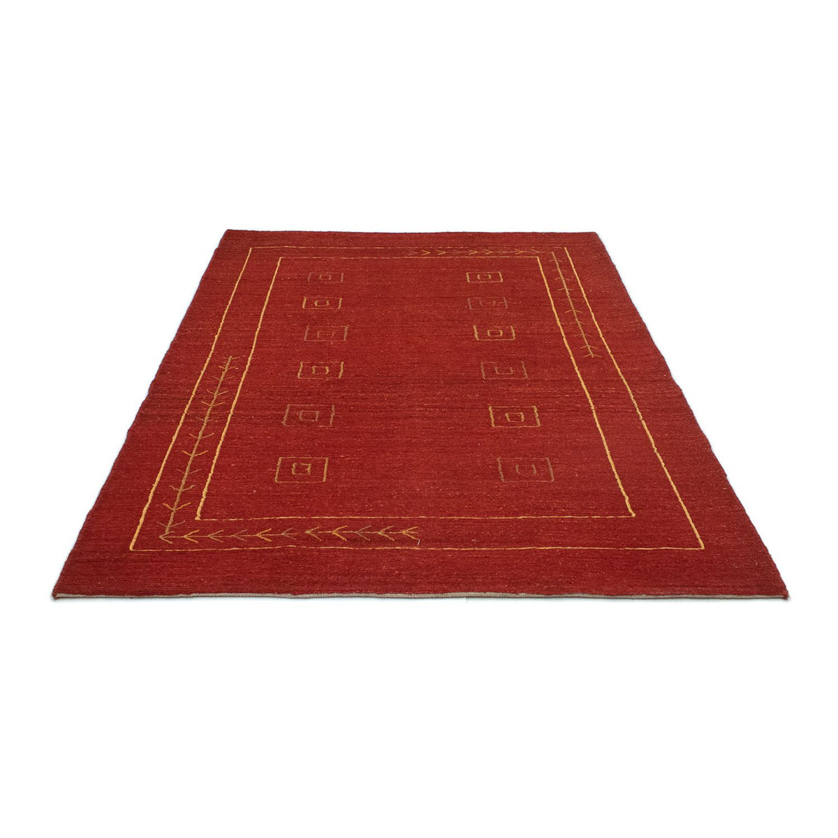 Tappeto Gabbeh - Persero - 196 x 143 cm - rosso