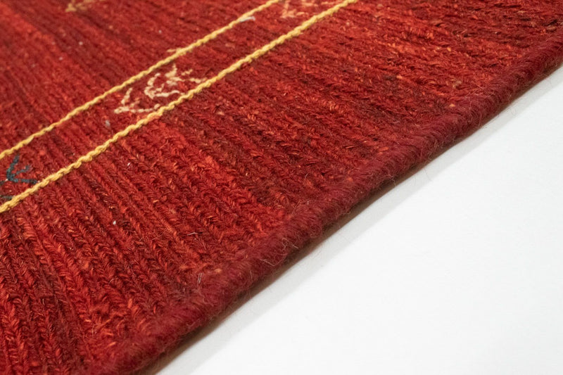 Tappeto Gabbeh - Persero - 190 x 150 cm - rosso