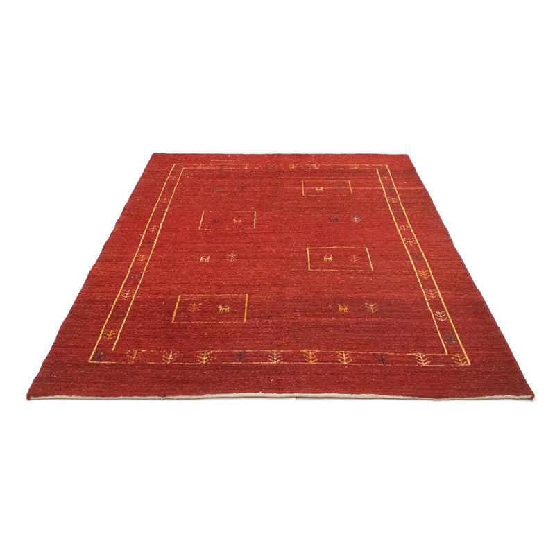 Tappeto Gabbeh - Persero - 190 x 150 cm - rosso