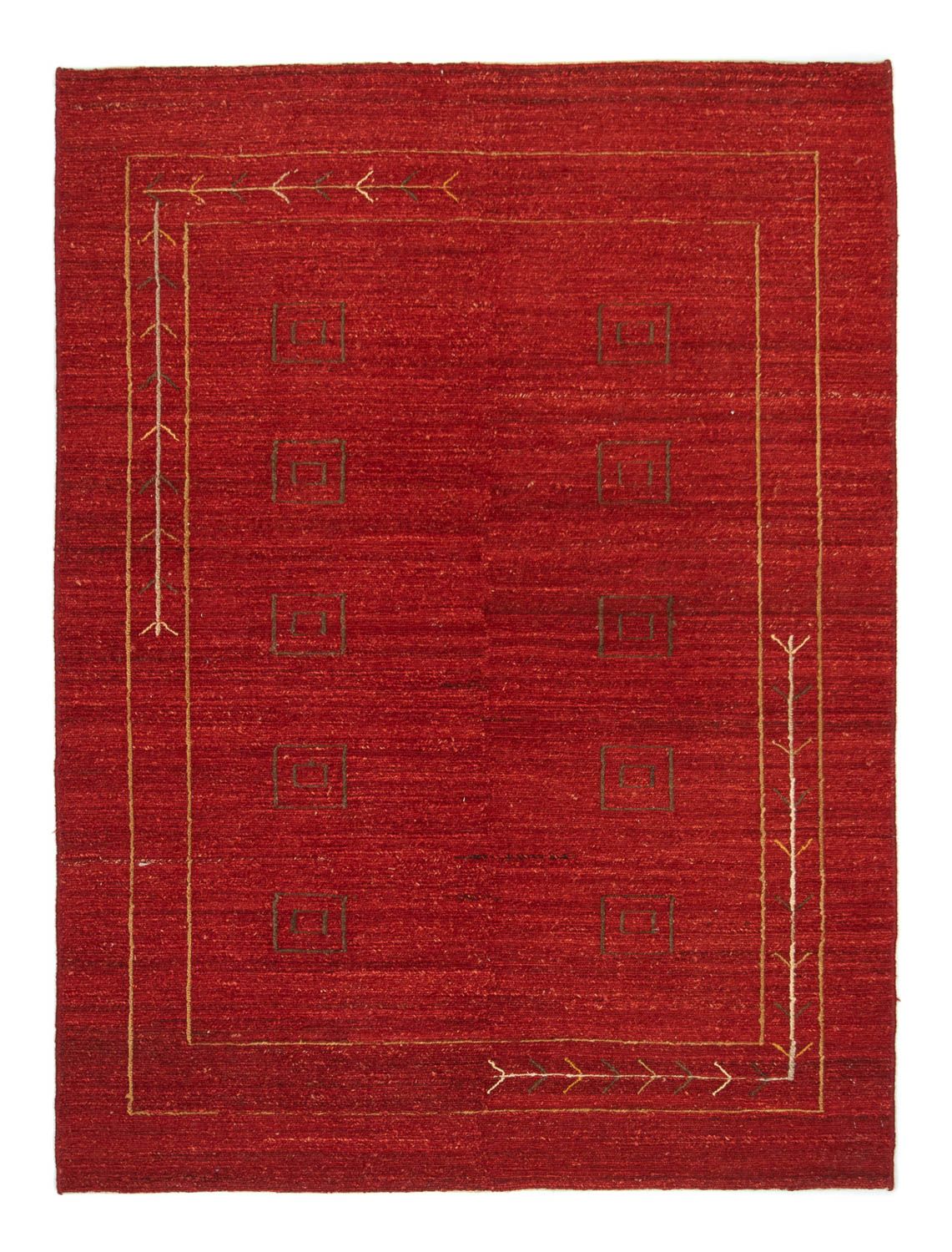 Tappeto Gabbeh - Persero - 197 x 144 cm - rosso