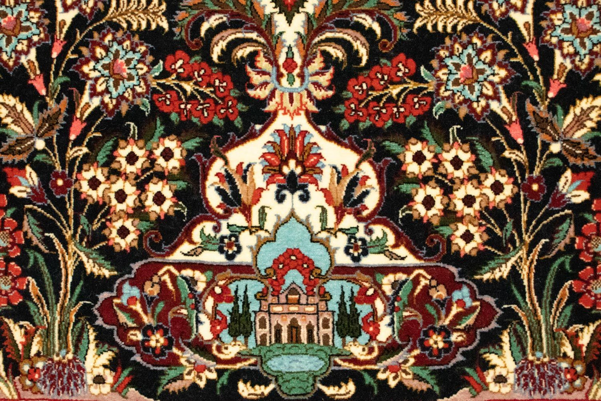 Tappeto Persero - Ghom - 163 x 107 cm - blu scuro