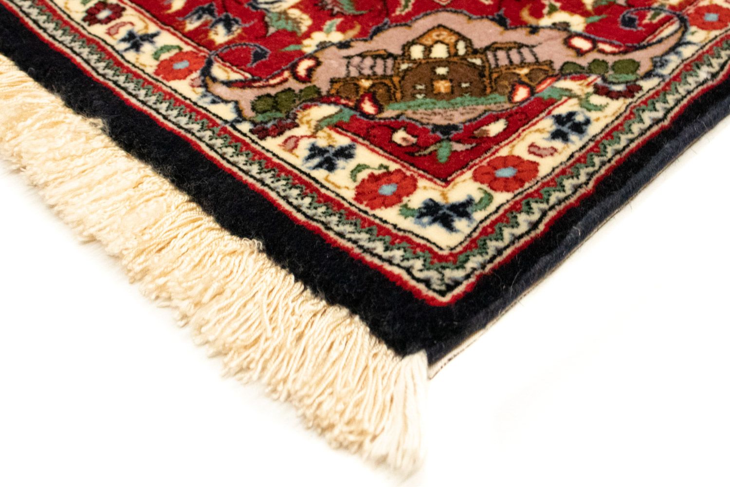 Tappeto Persero - Ghom - 163 x 107 cm - blu scuro