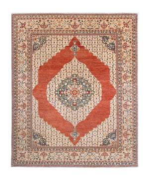 Tappeto Kelim - Splash - 303 x 249 cm - ruggine