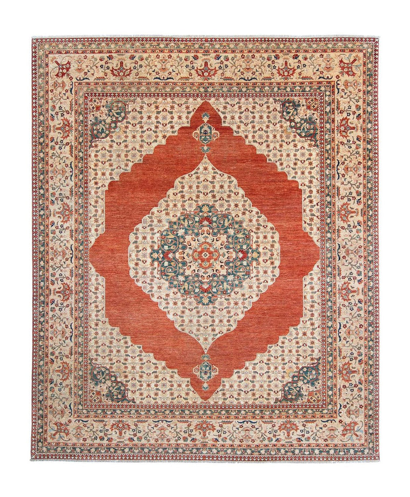 Tappeto Kelim - Splash - 303 x 249 cm - ruggine