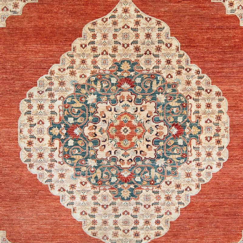 Tappeto Kelim - Splash - 303 x 249 cm - ruggine