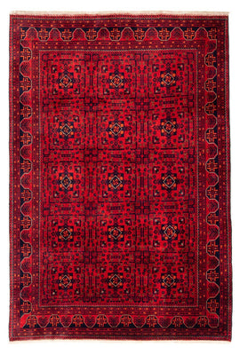 Tappeto afgano - Kunduz - 301 x 205 cm - rosso scuro