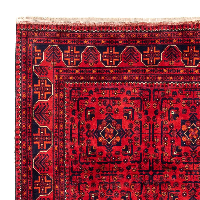 Tappeto afgano - Kunduz - 301 x 205 cm - rosso scuro