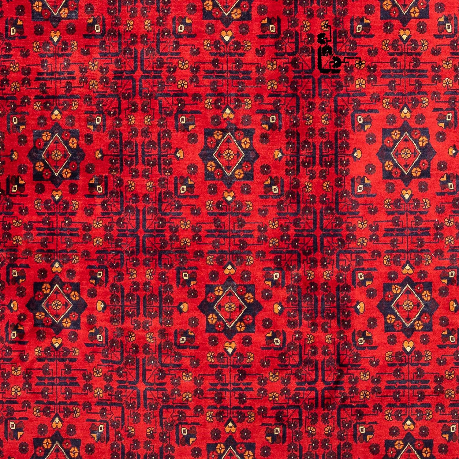 Tappeto afgano - Kunduz - 287 x 199 cm - rosso scuro