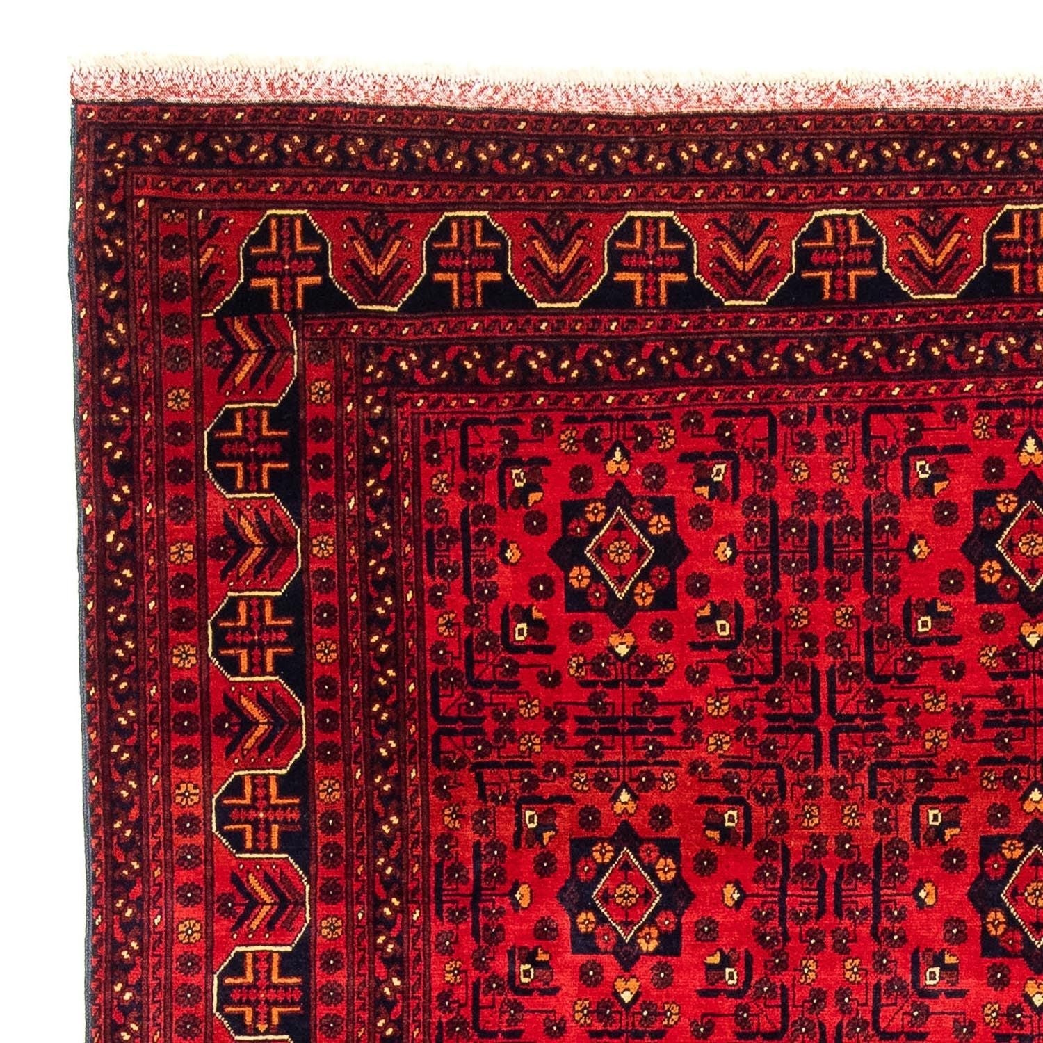 Tappeto afgano - Kunduz - 287 x 199 cm - rosso scuro