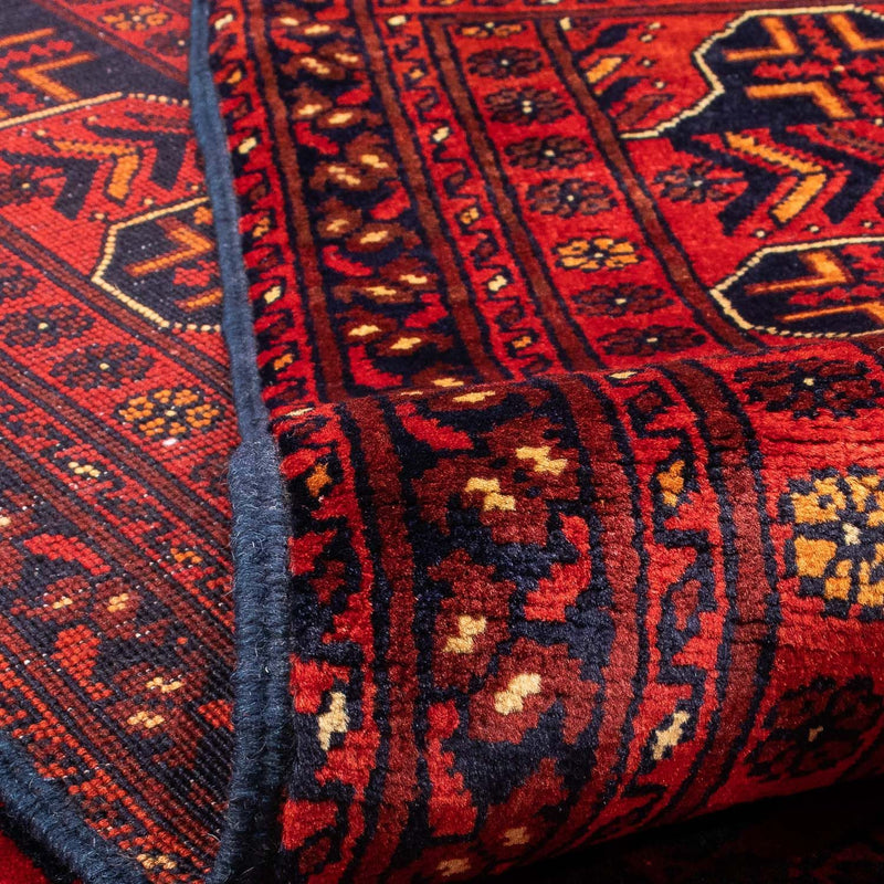 Tappeto afgano - Kunduz - 287 x 199 cm - rosso scuro