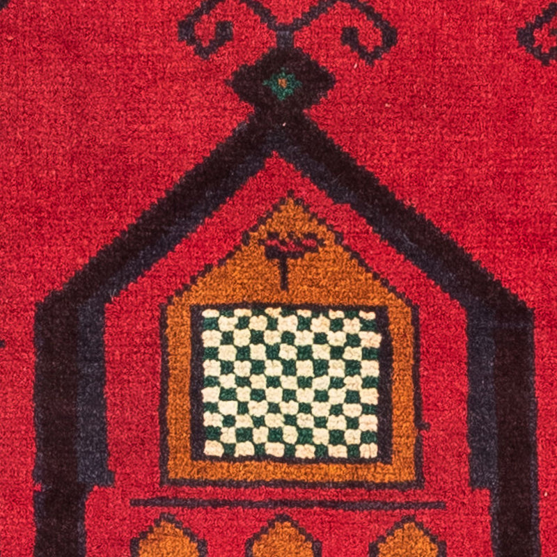 Tappeto Belutsch - 132 x 81 cm - rosso scuro