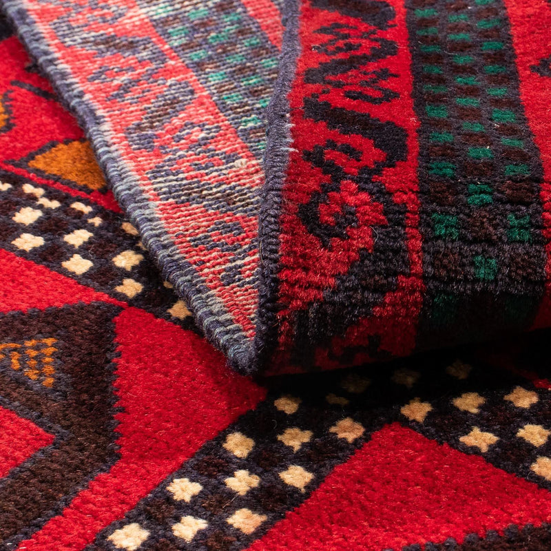 Tappeto Belutsch - 132 x 81 cm - rosso scuro