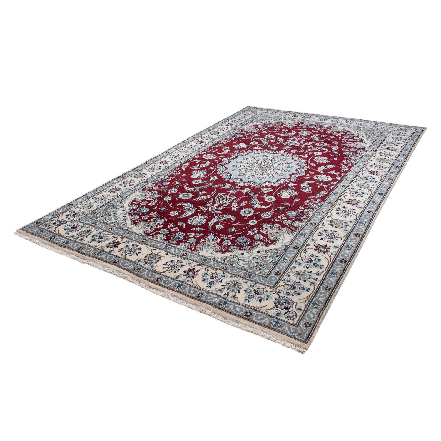 Tappeto Persero - Nain - 305 x 200 cm - rosso scuro