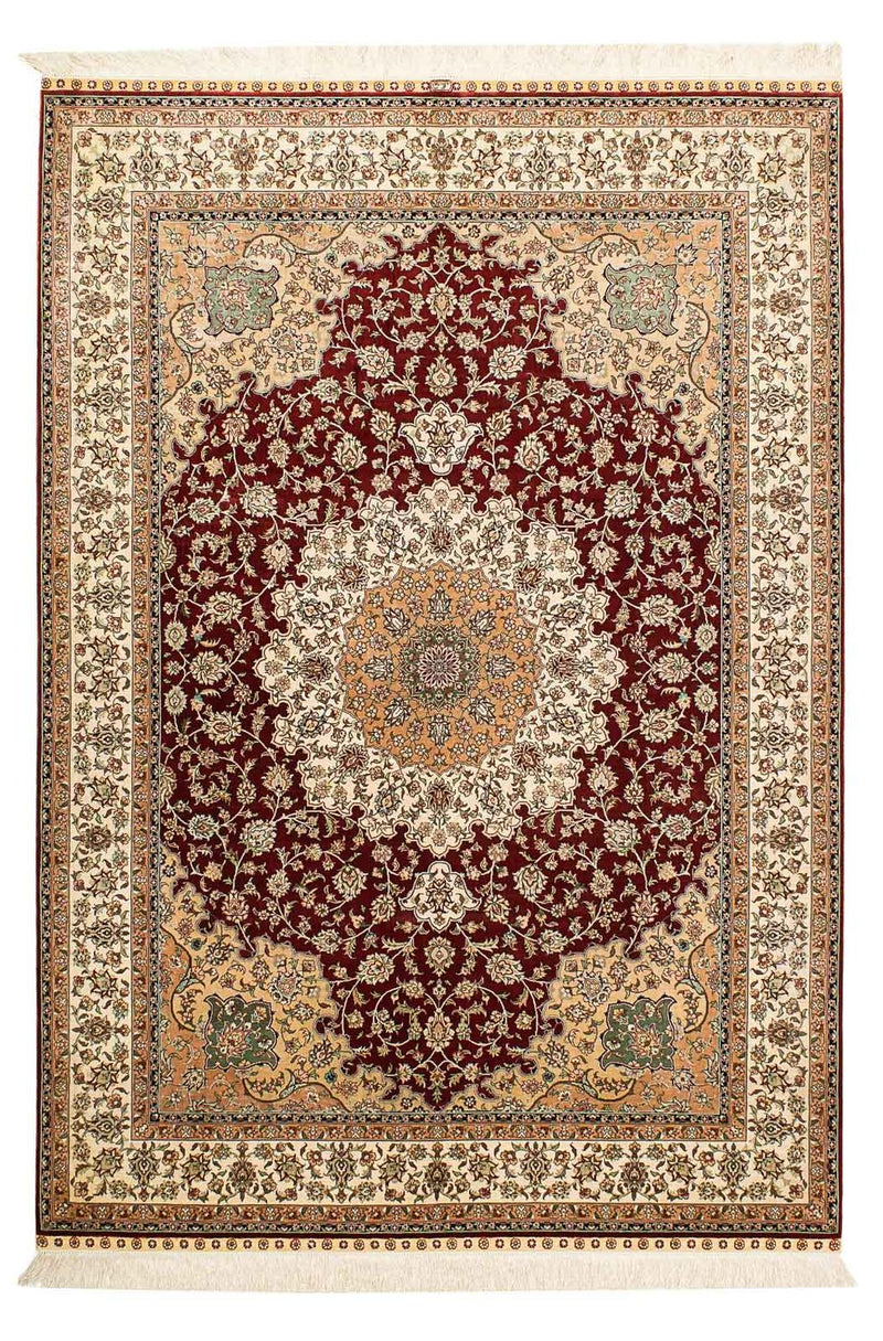 Tappeto di seta - Ghom seta - Premio - 216 x 132 cm - blu scuro