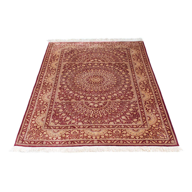 Tappeto Persero - Ghom - 151 x 100 cm - rosso scuro